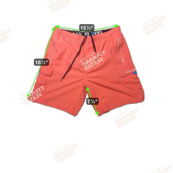 Salt Life Men’s Size 32" SLX-QD Boardshorts Swim Trunks Shorts Salmon Peach - Picture 10 of 10